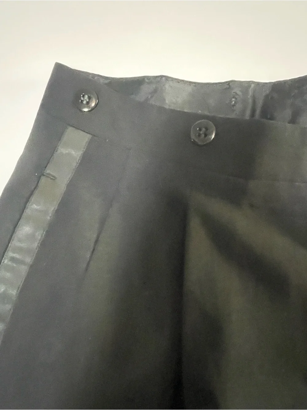 Black Men's Dress Pants - Classic Tuxedo Stripe